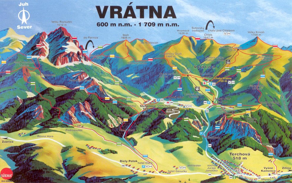 vratna dolina mapa m